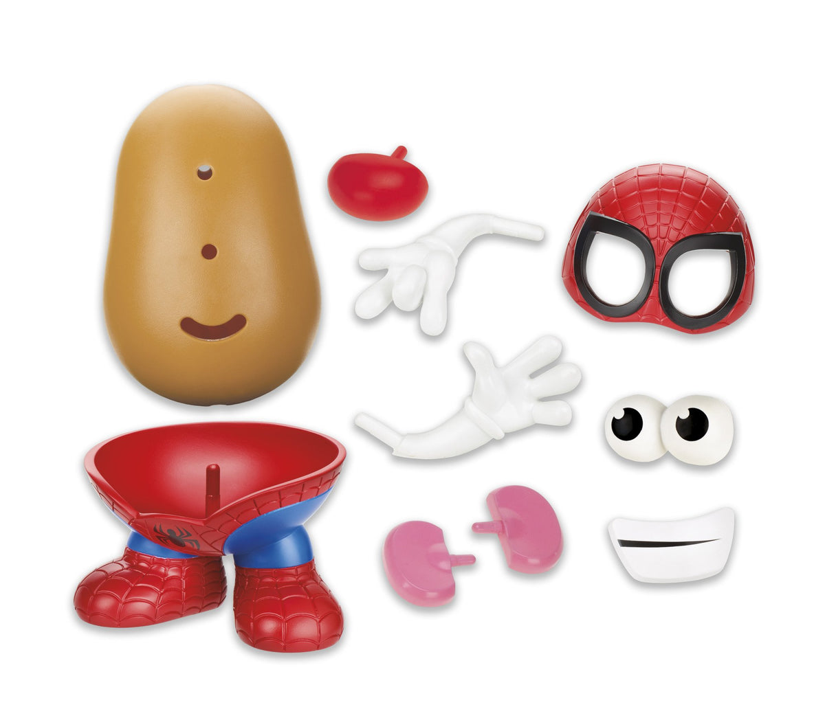 Mr. Potato Head Marvel Spider-Man accessories unlock endless mashup possibilities.