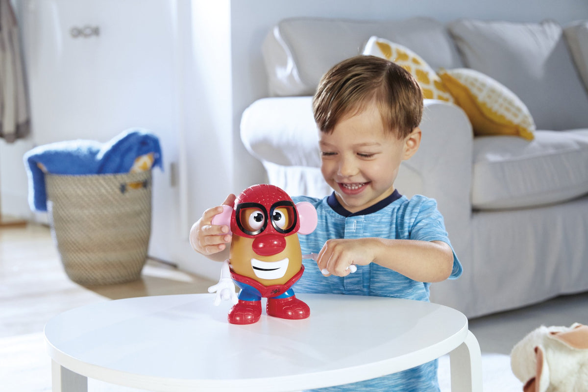 Mr. Potato Head Marvel Spider-Man 5.5-inch body enables sturdy, kid-friendly play.