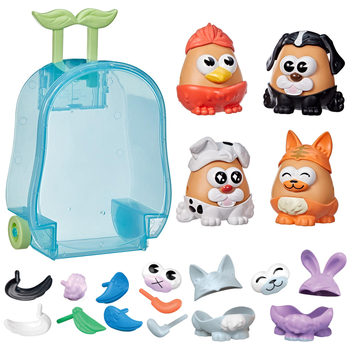 Mr. Potato Head Pet-Tato Tots assembly for creative pet mashups