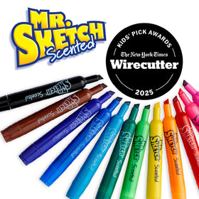 Mr. Sketch chisel-tip markers deliver bold lines and versatile coloring