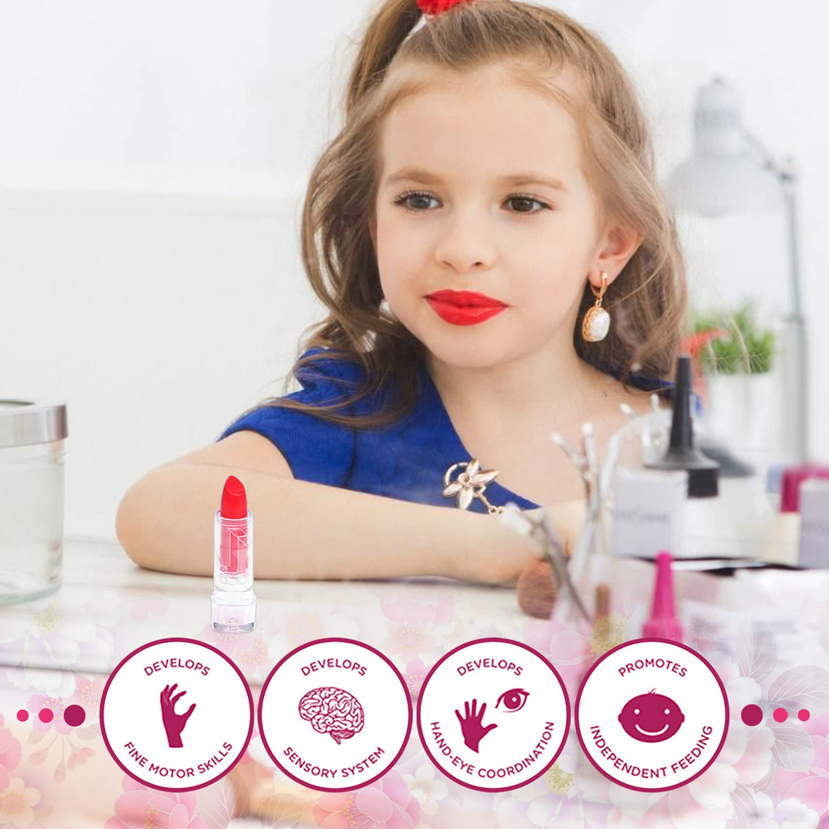 Mrabbitoo 57-piece makeup collection close-up with colorful options for creative looks.
