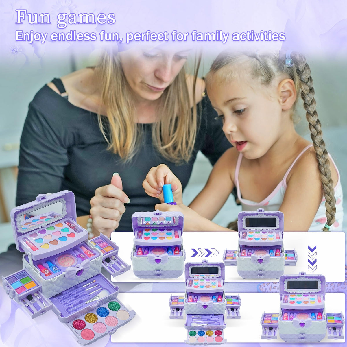 Mrabbitoo assorted nail polishes ready for a playful manicure