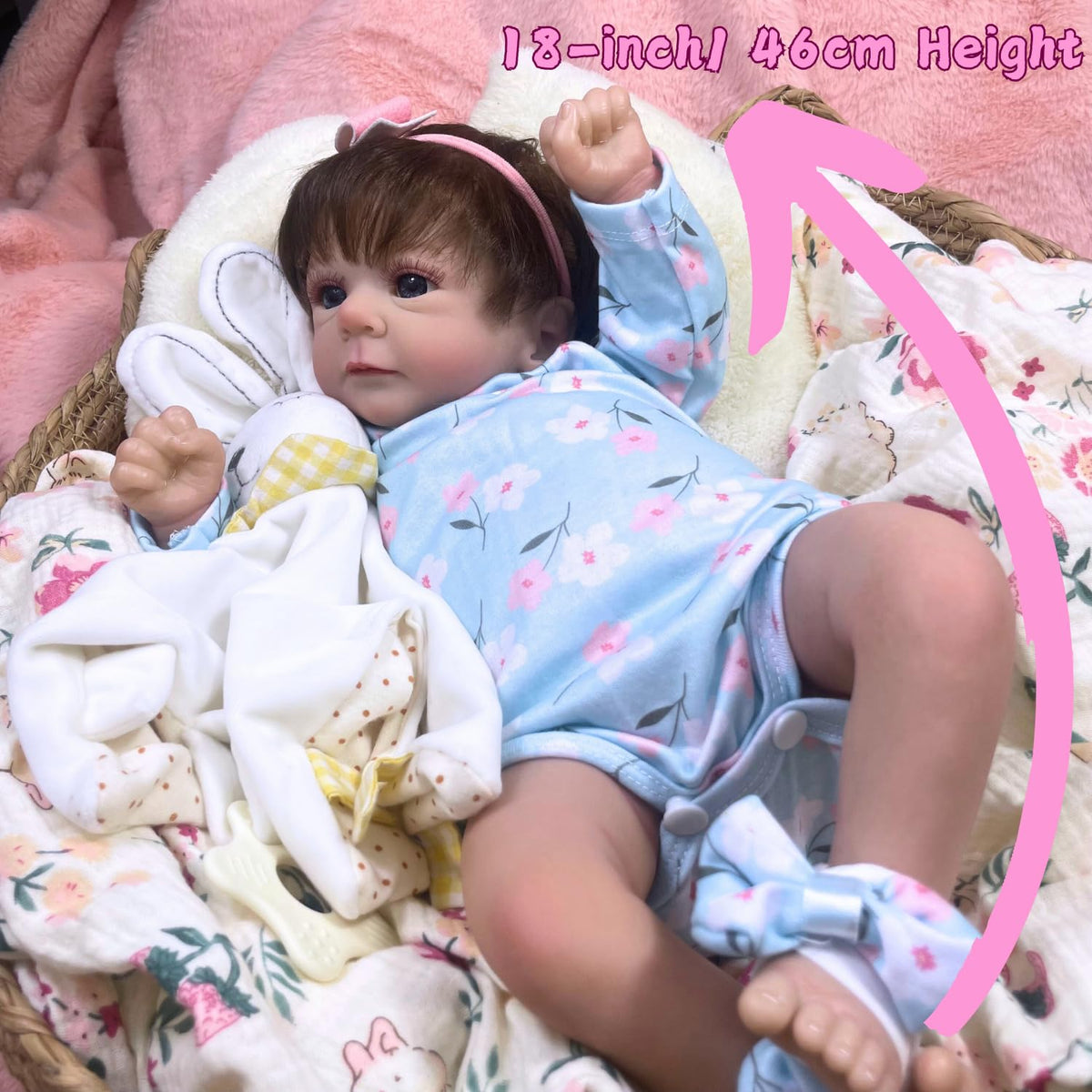 MRB Reborn soft-cloth body provides warm, cuddle-friendly feel during pretend play