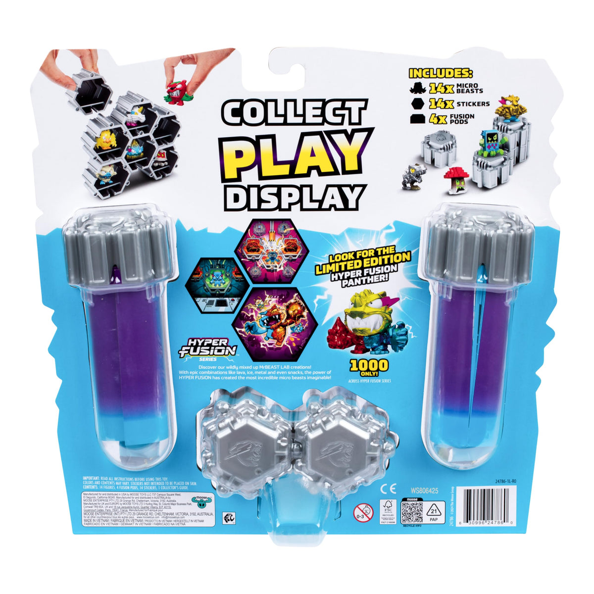MRBEAST LAB Fusion caps enable stacking to build a personalized display.