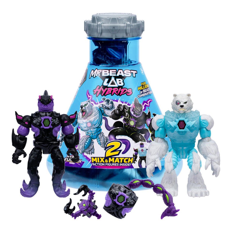 MrBeast Lab Hybrids Multi Pack vessel opens for fusion play and quick builds.