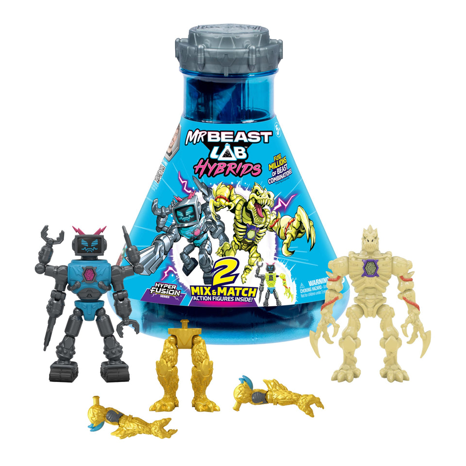 MRBEAST LAB Hybrids Multi-Pack Vessel opens to reveal customizable parts for imaginative play