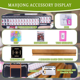 Mahjong mat offers a clear playing surface for comfortable visibility.