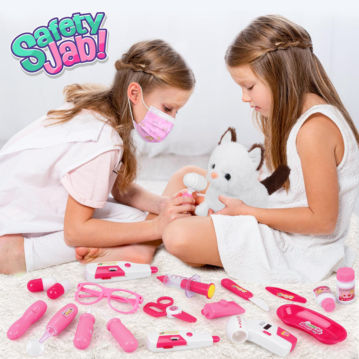 MR.TN 33Pcs Pet Doctor Kit encourages cooperative family play