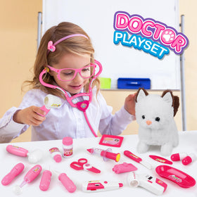 MR.TN 33Pcs Pet Doctor Kit tools with rounded edges for safe play