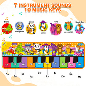 MR.TN Kids Musical Piano Mat instruments showcase diverse sounds for exploration