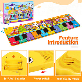 MR.TN Kids Musical Piano Mat melodies spark listening skills and curiosity