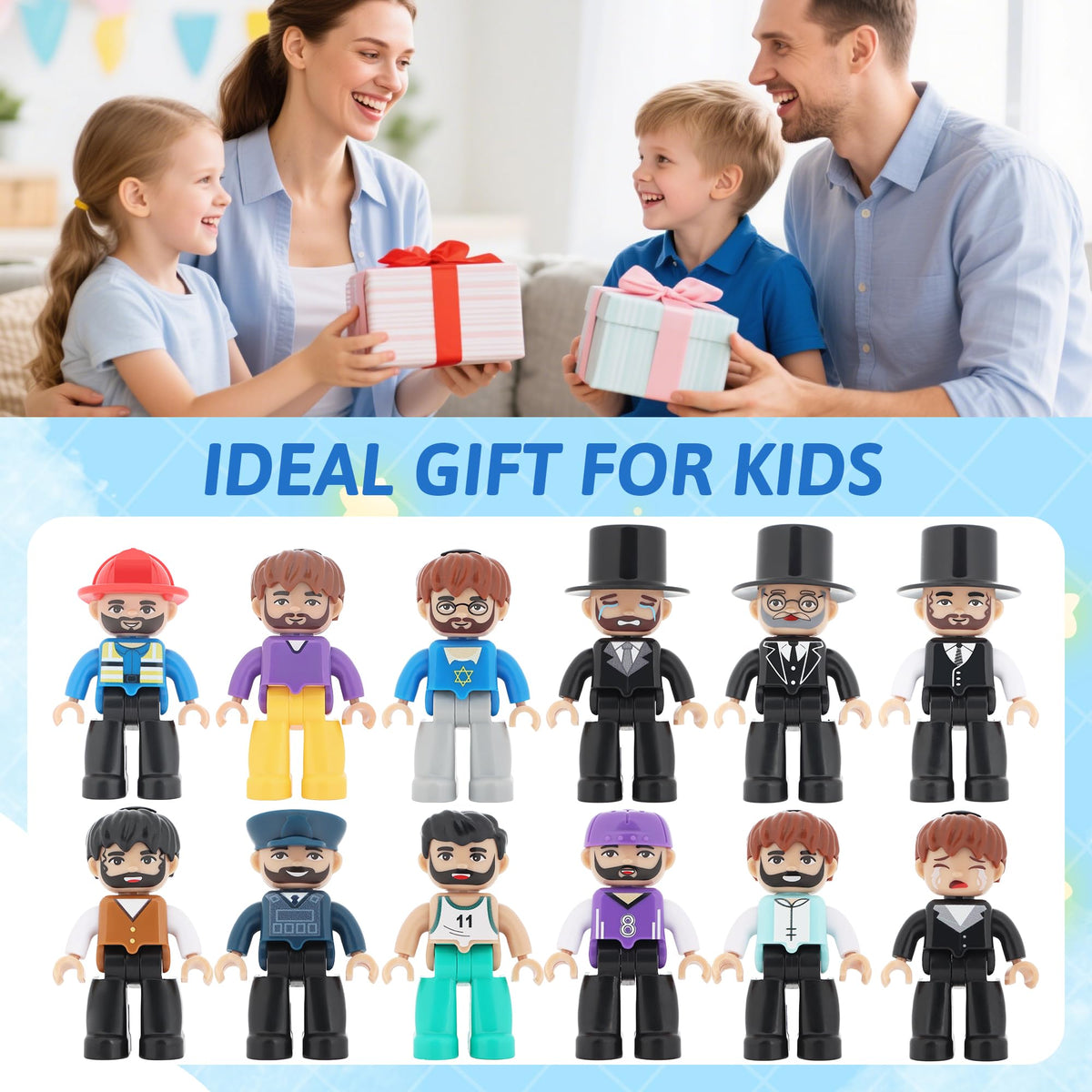 Mruikeny figures easy to assemble and dismantle for hands-on play