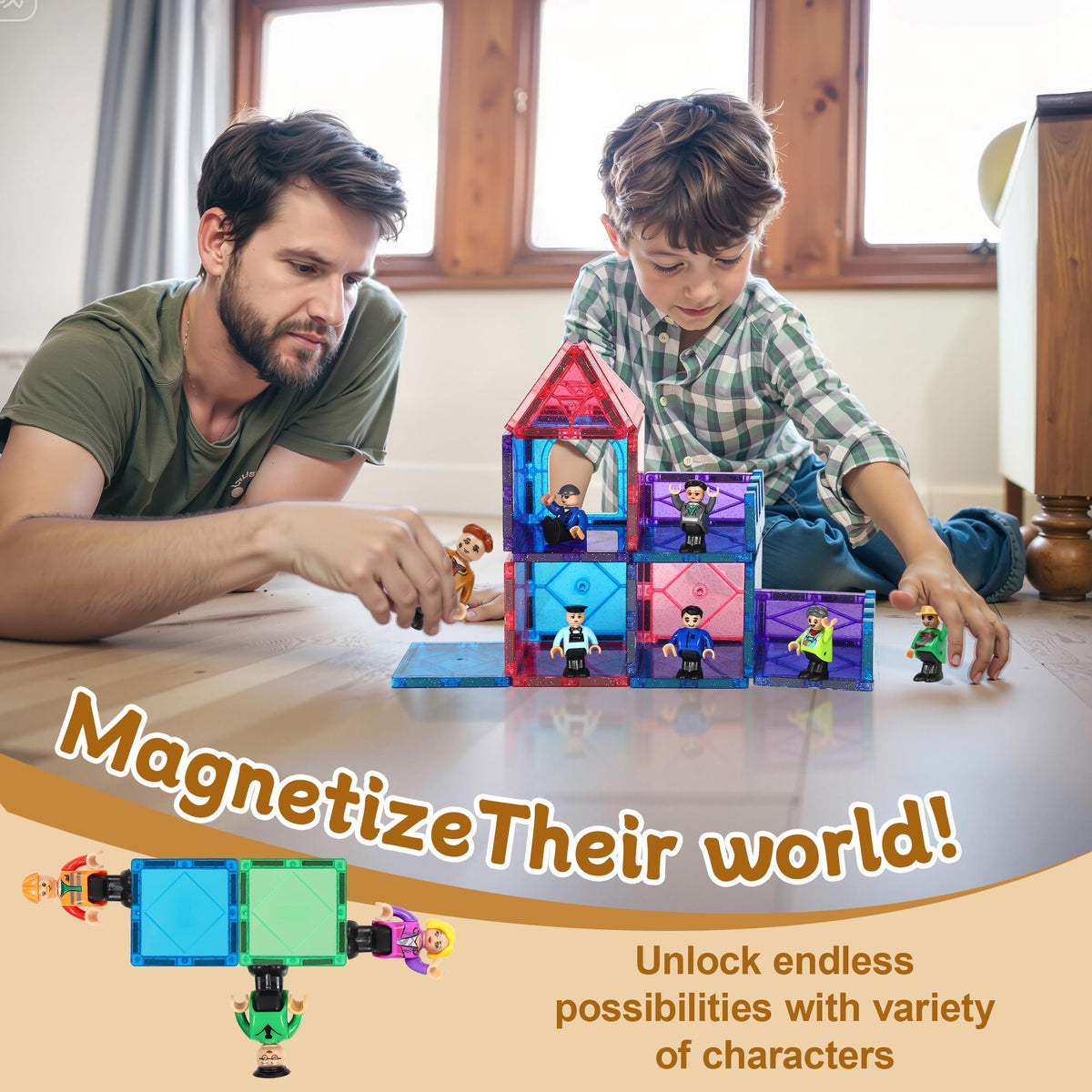 Fun family activity that supports early STEM skills and collaboration.