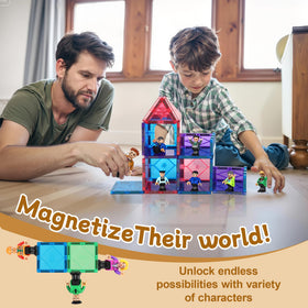 Fun family activity that supports early STEM skills and collaboration.
