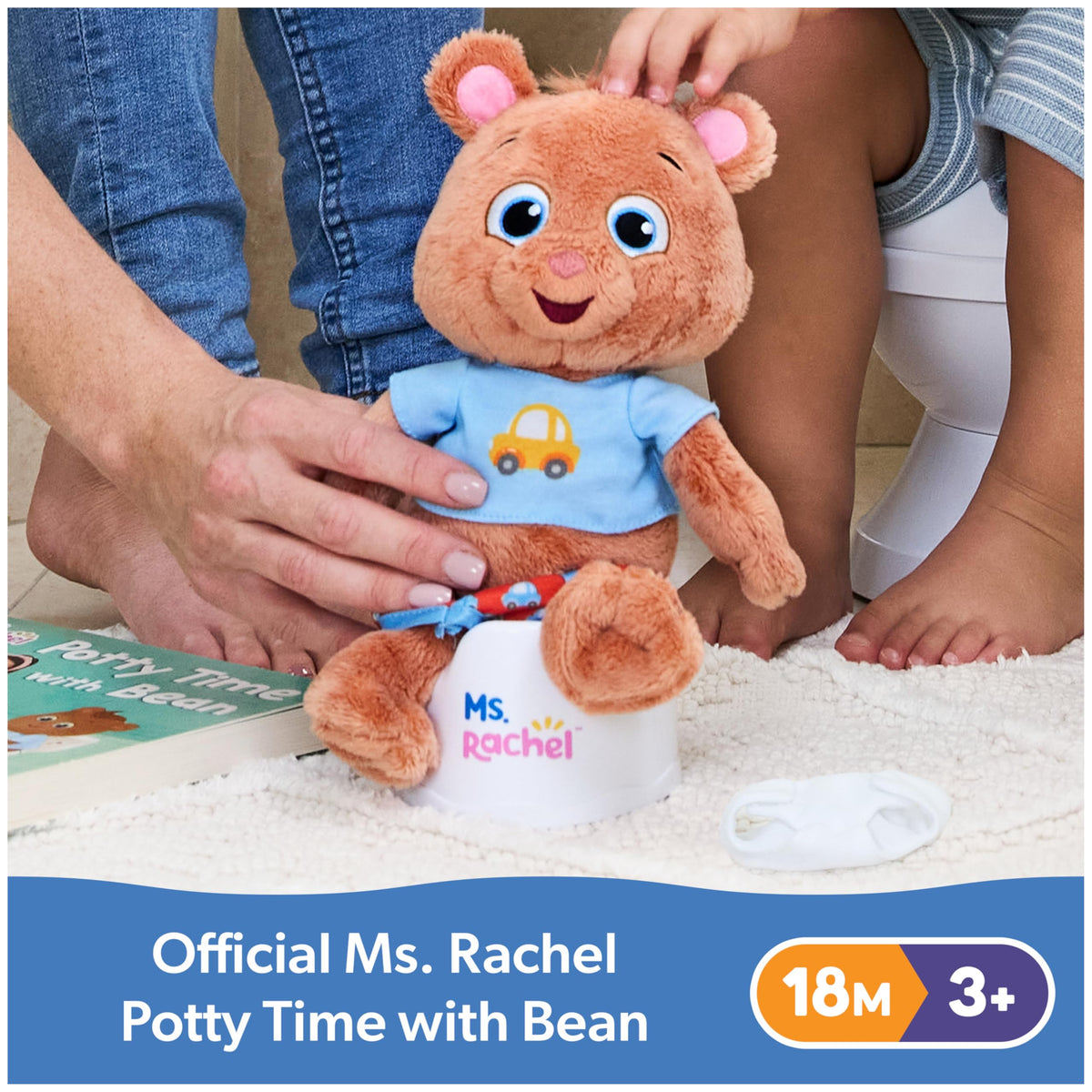 Ms. Rachel Potty Time play toilet for realistic potty routine practice