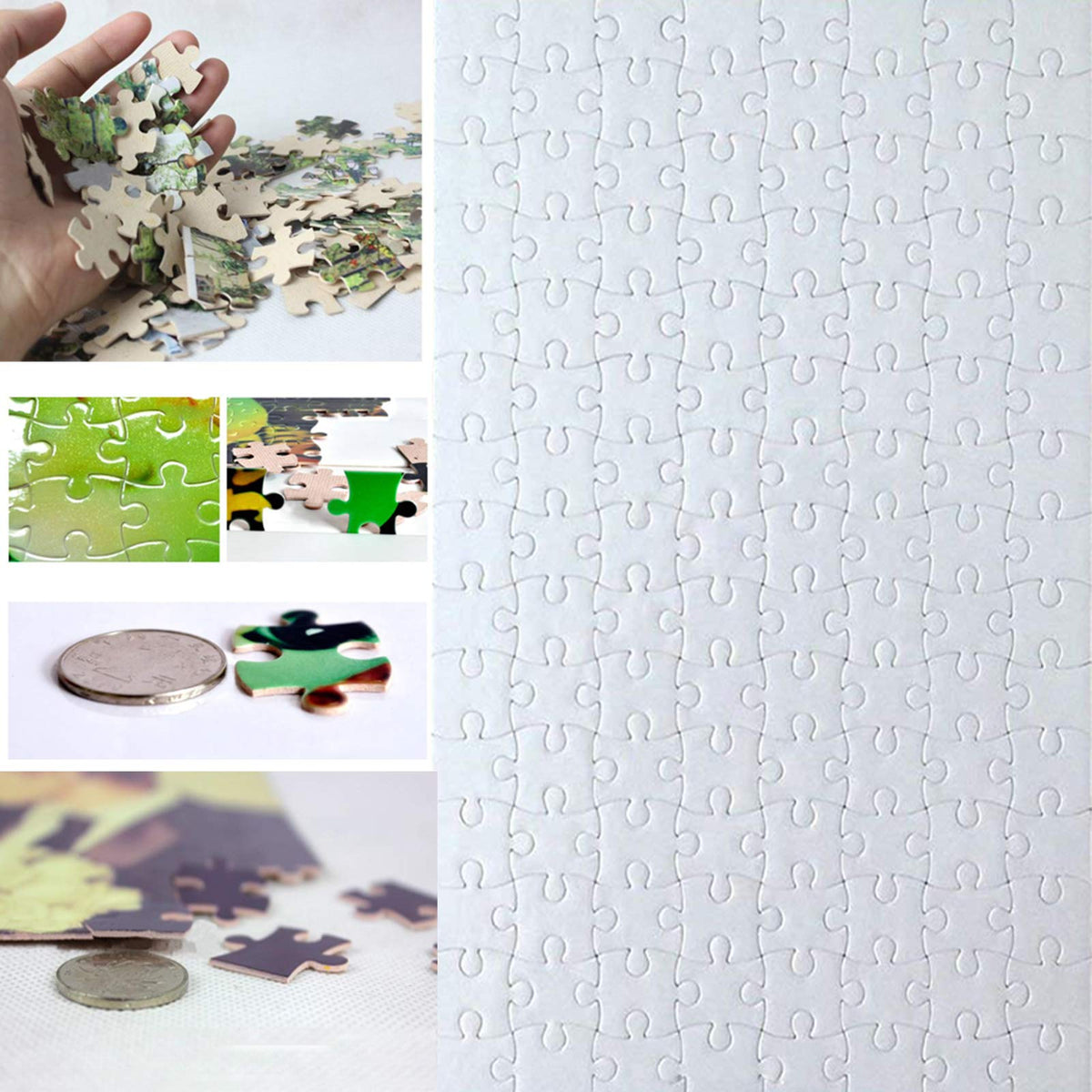 MS WGO blank sublimation puzzle sheet with 120 pieces for customizable gifts
