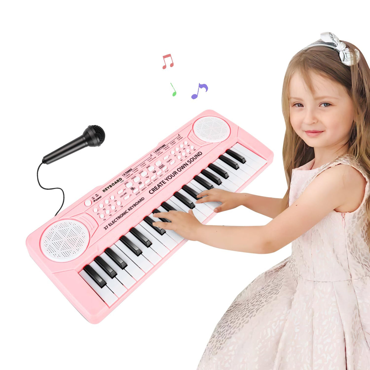 M SANMERSEN kids keyboard with 37 keys for early music learning