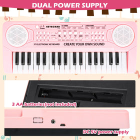 M SANMERSEN compact, portable kid keyboard for home and travel