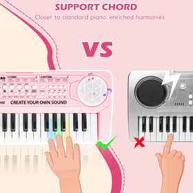 M SANMERSEN keyboard with stereo speakers for richer sound