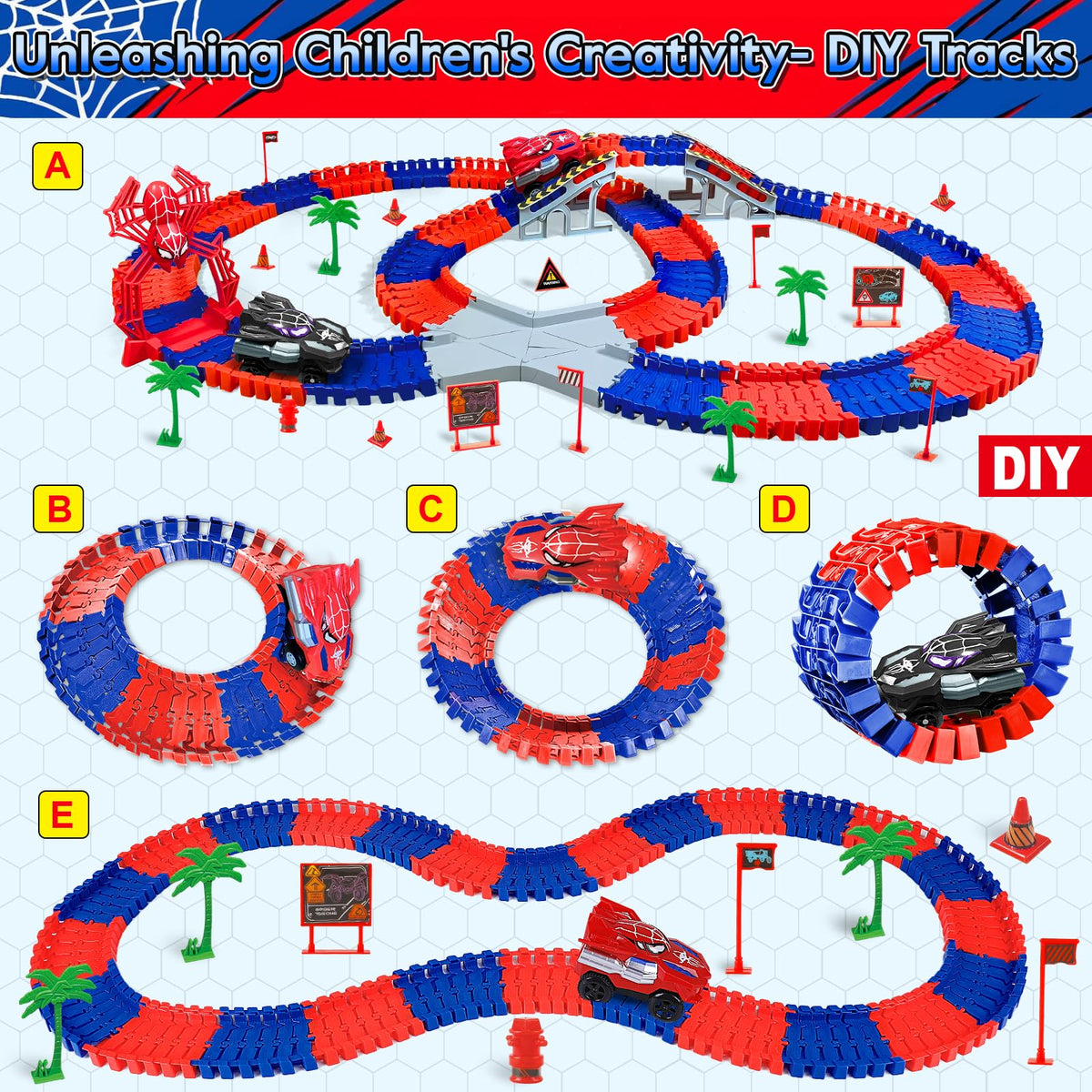 M SANMERSEN Spider Car with Movable Arms adds action and interactive play