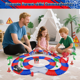 M SANMERSEN Spider Track Assembly Play supports hands on learning through building