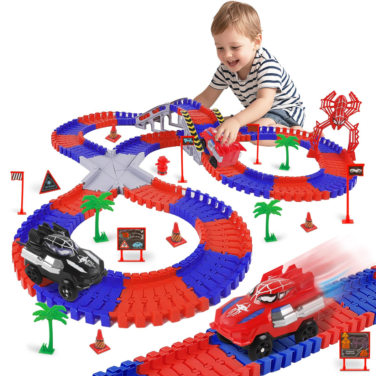 M SANMERSEN Spider Track Bridge enables inventive layouts and imaginative play