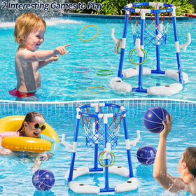MSKOLER hoop assembly demonstrates quick setup for family pool time.
