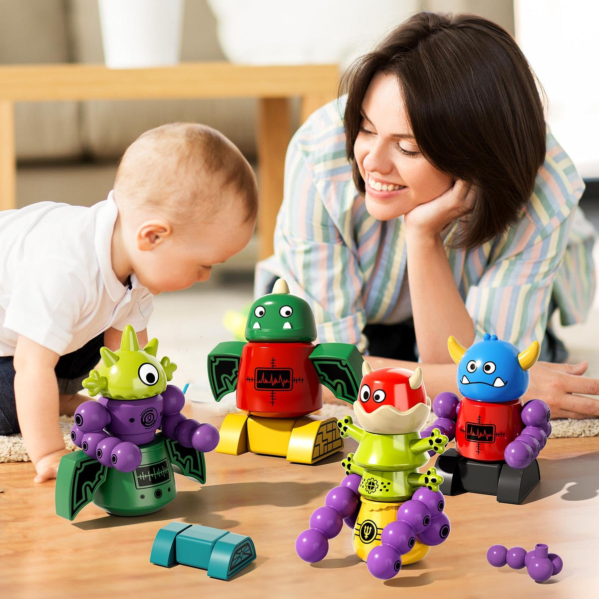 MSKOLER magnet robot stacking pieces boost fine motor skills