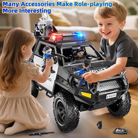 MSKOLER police truck with removable roof and steering wheel details.