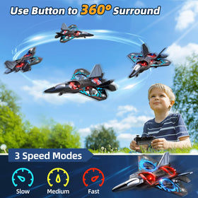MSKOLER RC airplane with night LED lights for dramatic evening flights.