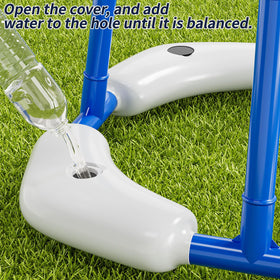 Stable floating base keeps the hoop steady during splashes.