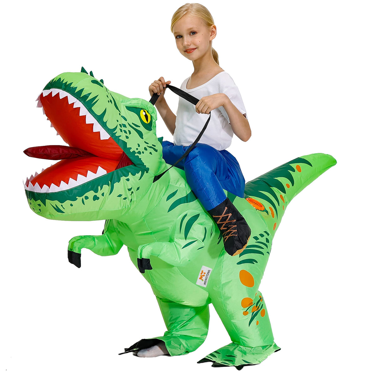 MT MENGTONG Dinosaur Costume battery pocket, safe storage inside.