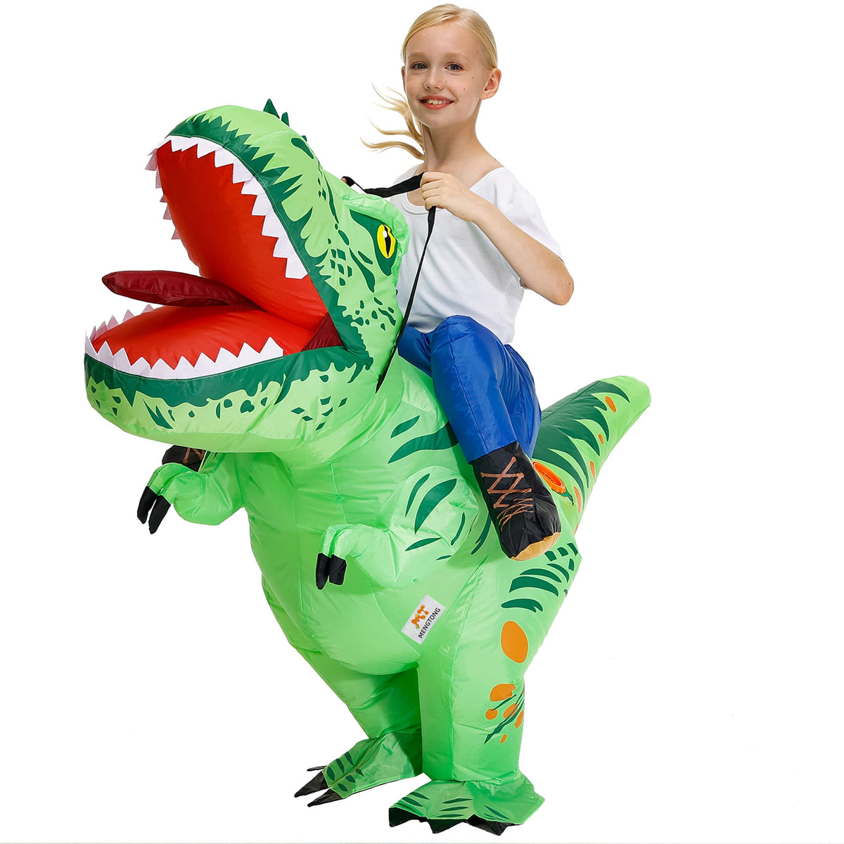 MT MENGTONG Dinosaur Costume fan unit, easy inflate setup.