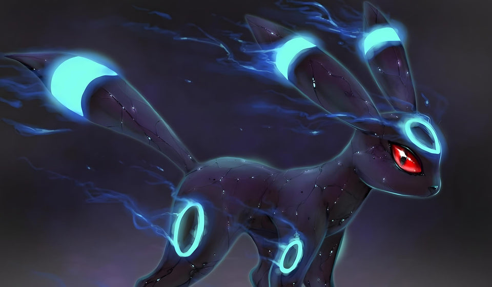 MTG Decks & More Umbreon playmat enhances card glide and protects cards during gameplay