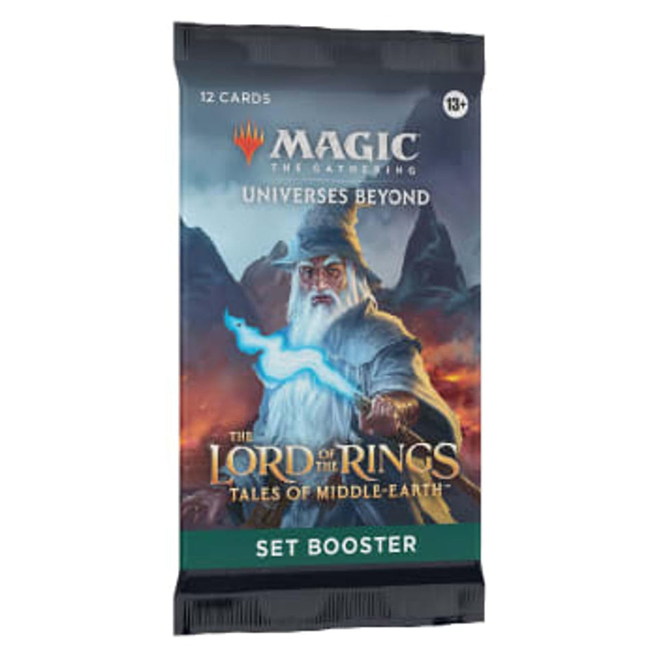 MTG Tales of Middle-earth set booster pack with vibrant art and exciting card pulls