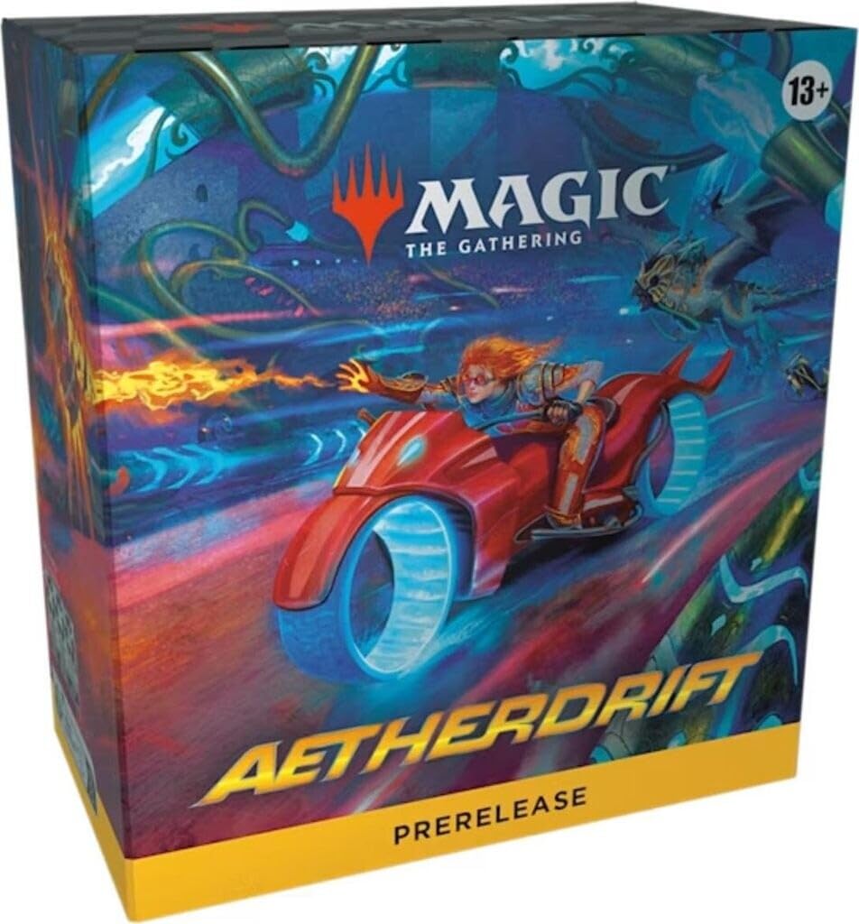 Magic: The Gathering MTG Aetherdrift prerelease image ready for intense, strategic play