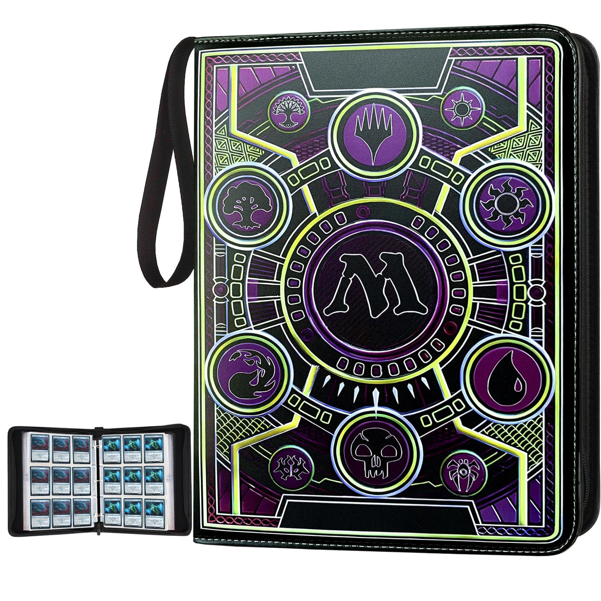 MTGPRO 9-pocket binder front view showing portable card organization