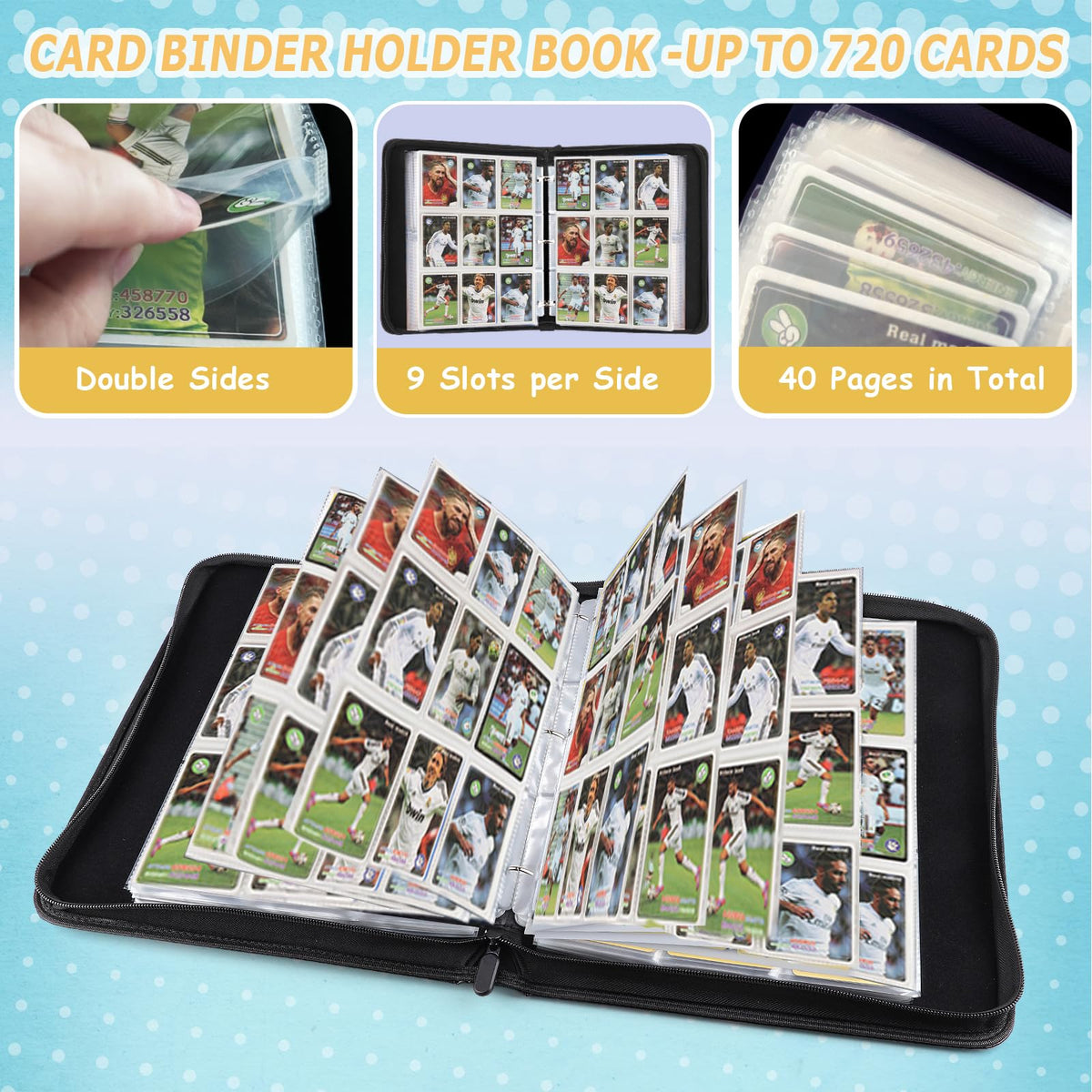 MTGPRO compact travel-friendly binder for on-the-go card sorting