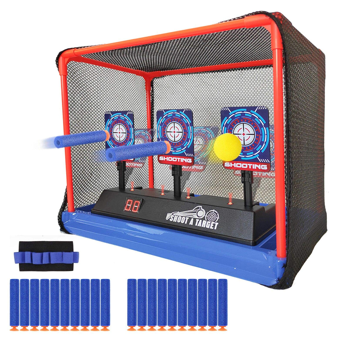 MTISGREAT electronic shooting target front view for engaging kid-friendly target practice