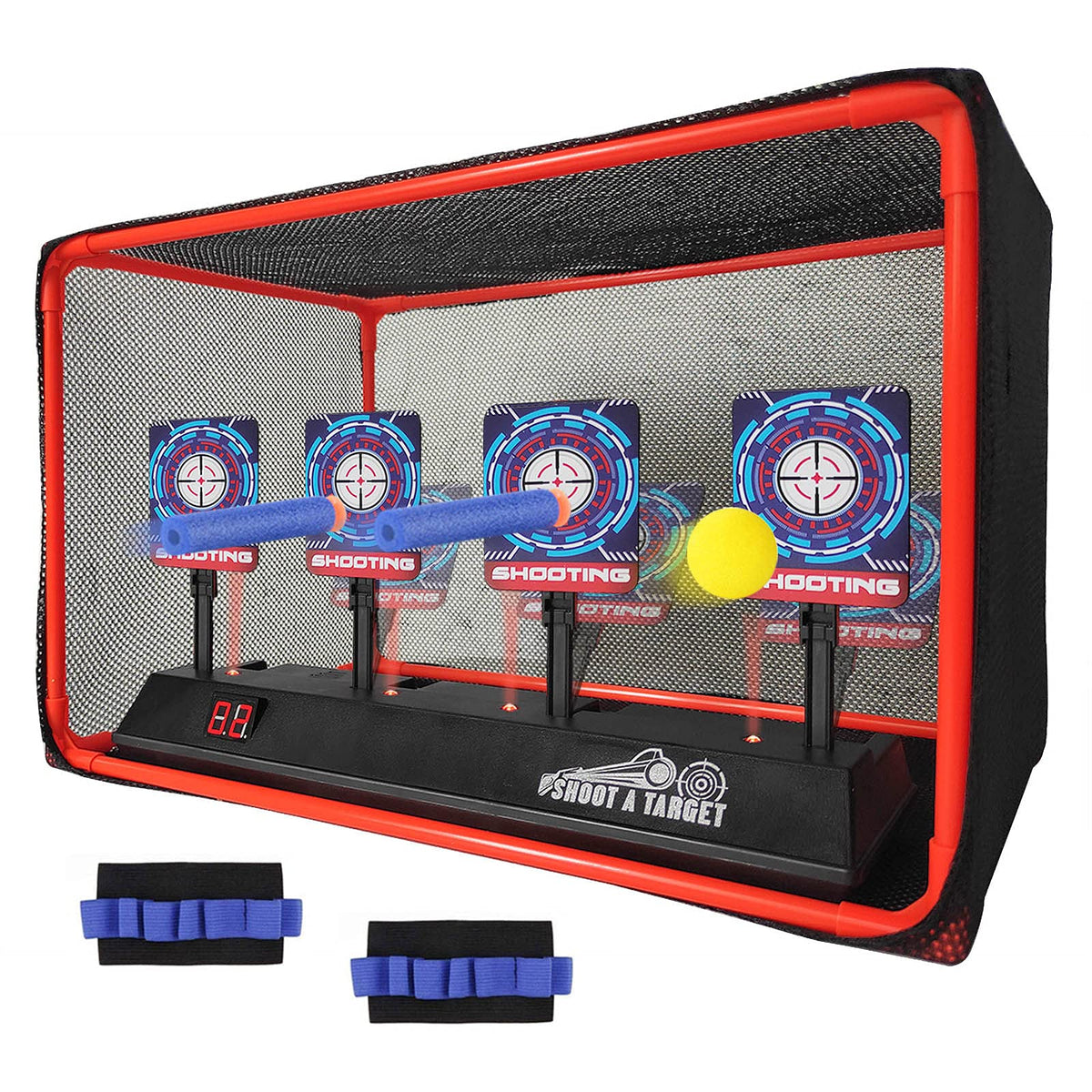 MTISGREAT electronic target with net for home practice and safe play.