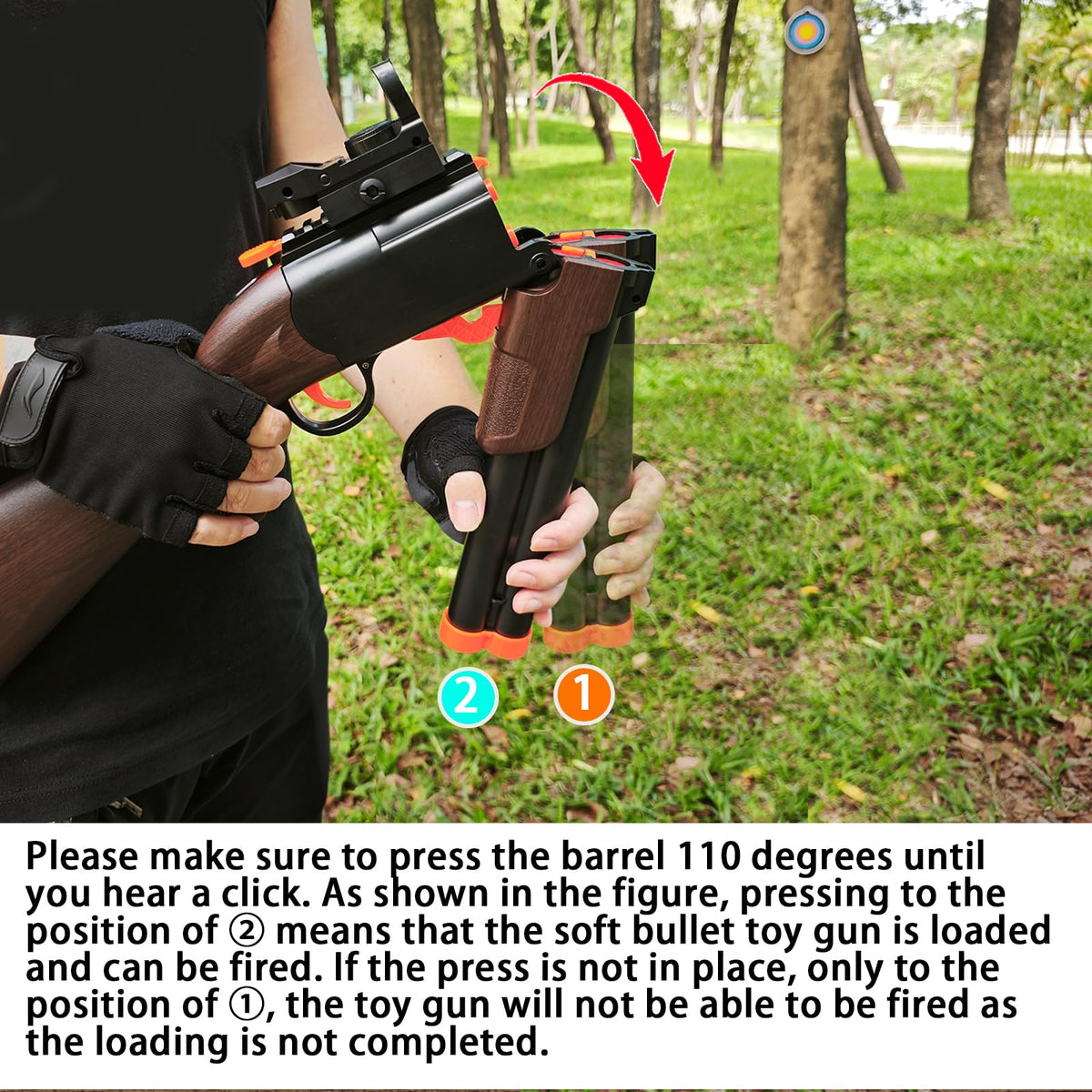 MTISGREAT orange barrel tip visible for safe handling during play.