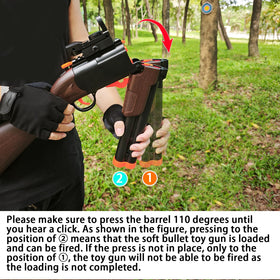 MTISGREAT orange barrel tip visible for safe handling during play.