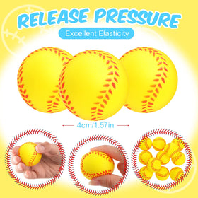 MTLEE mini foam softballs 4cm provide portable stress relief and play