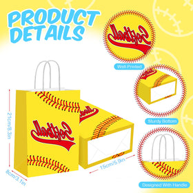 MTLEE softball bags colorful print elevates party decor and gift presentation
