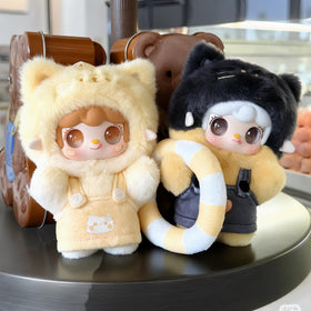 MTNSPTCR Yooki blind box design 3, plush with glossy vinyl face for display.
