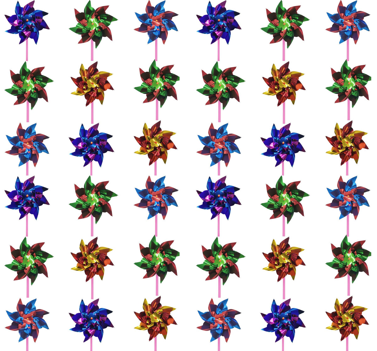 MTOMDY rainbow pinwheel blades for easy assembly and colorful garden motion.