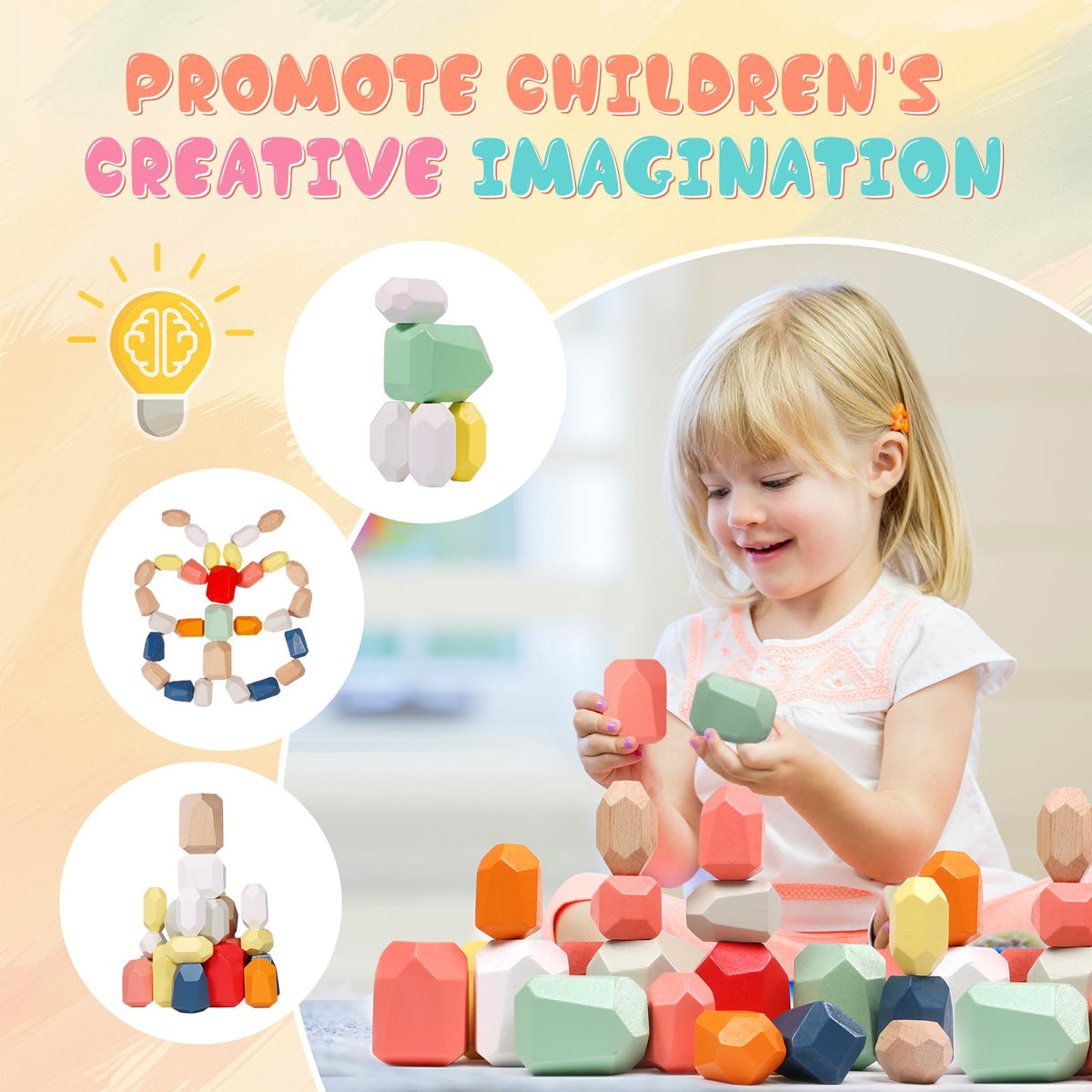 MTTIERY kids engage in a stack and build activity to boost problem solving.