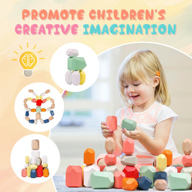 MTTIERY kids engage in a stack and build activity to boost problem solving.