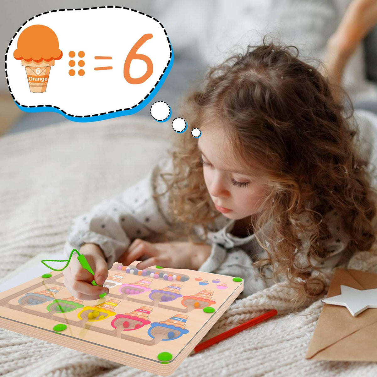MTYOKILN wooden maze board promotes fine motor skills through controlled moves.