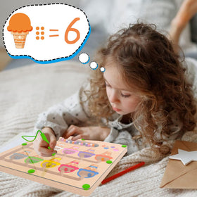 MTYOKILN wooden maze board promotes fine motor skills through controlled moves.
